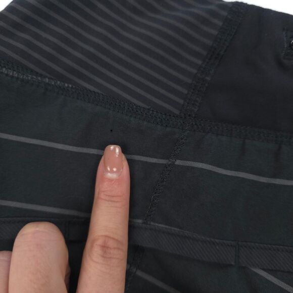 LULULEMON Run Speed Short Slalom Stripe Black Running Athleisure Sporty Gorpcore - Picture 7 of 9